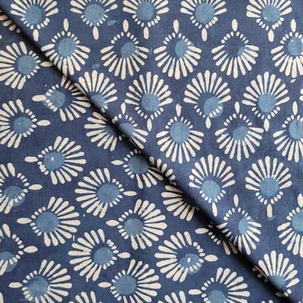 Indigo Hand Block Print aus Indien – FAN